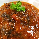 圧力鍋で簡単、安い牛すじ肉の赤ワイン煮